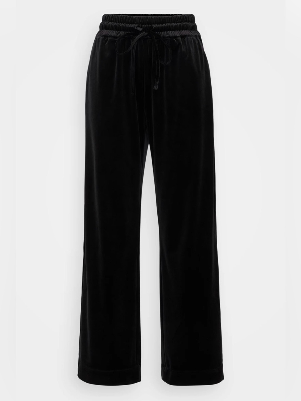 AllSaints Tyler Wide Leg Velvet Trousers Pants In Black Size US 8 All Saints